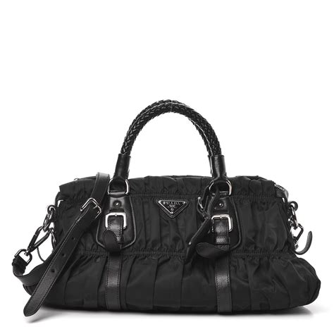 prada black tessuto shoulder bag|prada nappa gaufre shoulder bag.